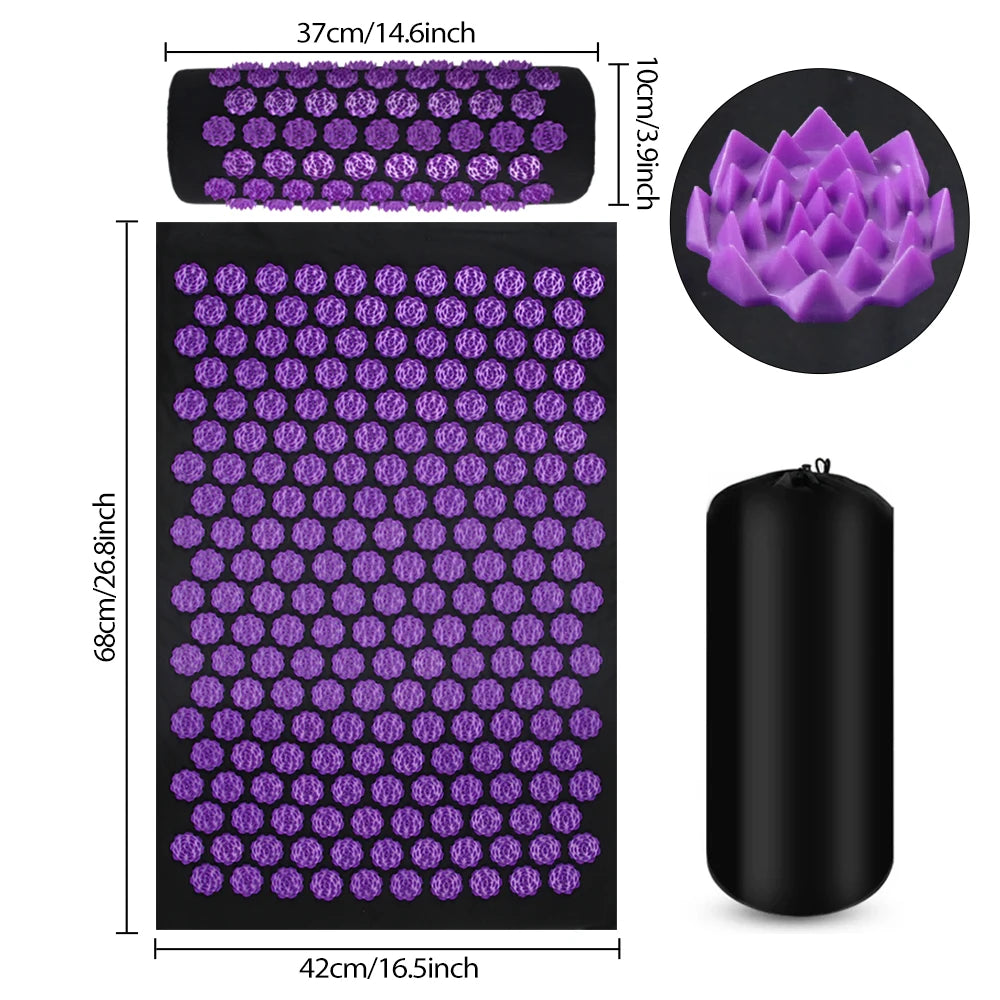 RIPUY ZENMAT™ - Clinically-Inspired Acupressure Mat for Sleep, Anxiety & Full-Body Reset